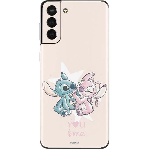Disney Lilo and Stitch Stitch and Angel Galaxy S21 Plus 5G Skin